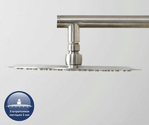 Душевая стойка WasserKRAFT Wern 4200 A038 настенная цвет никель - фото 4