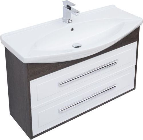 Тумба под раковину Aquanet Остин 00252674 101х33х65 напольная/подвесная цвет темное дерево