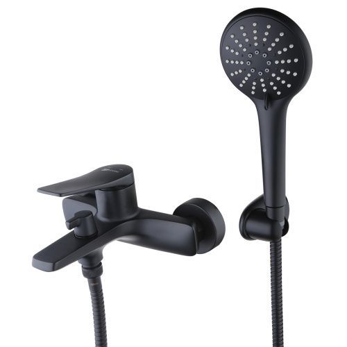 Смеситель для ванны LeMark Bronx LM3714BL настенный черный