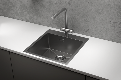 Кухонная мойка Granula 5151, СТАЛЬ САТИН 51х51 цвет сталь сатин поверхность матовая