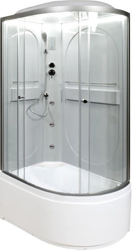 Душевая кабина AvaCan L620LLED+GM 120х80 асимметричная с крышей ориентация левая