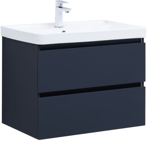 Тумба под раковину Aquanet Вега 2.0 00337948 69х46х50 подвесная цвет синий