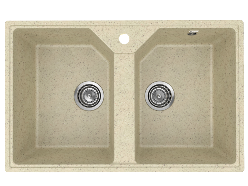 Кухонная мойка Uperwood ECON UPD-402 4010202113 77х49 цвет слоновая кость поверхность матовая