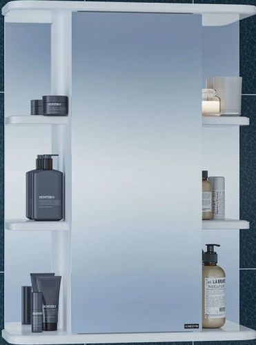 Зеркало-шкаф СанТа Герда 101020 55х18х70 подвесной цвет белый