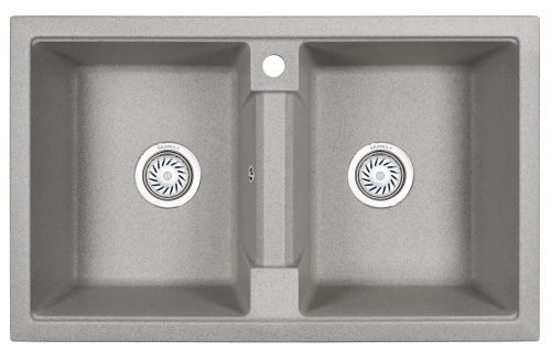 Кухонная мойка Granula 8101, БАЗАЛЬТ 81х50 цвет серый поверхность матовая