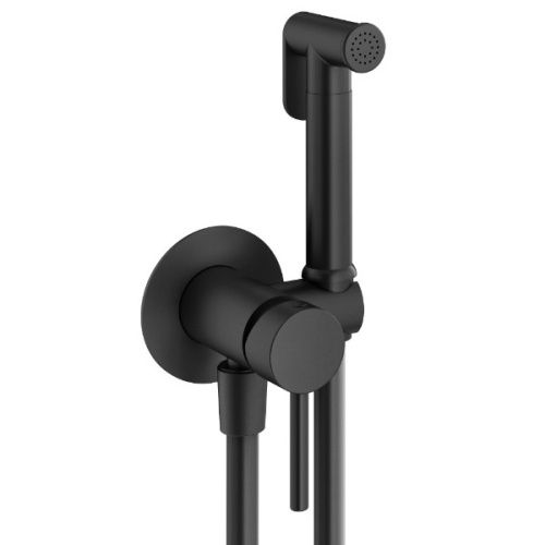 Гигиенический душ со смесителем Plumberia Selection IXO XO2000NO черный матовый