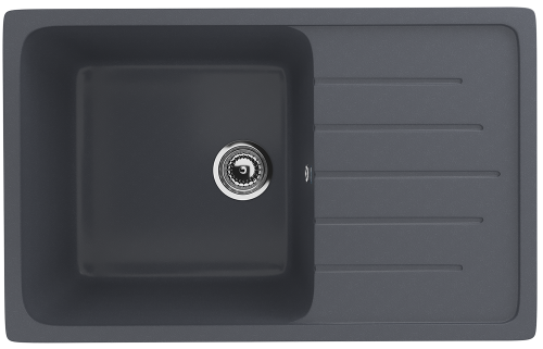 Кухонная мойка Ulgran Classic U-400-343 75х50 цвет антрацит