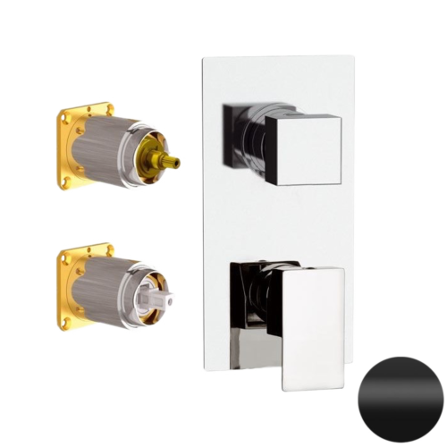 Смеситель для душа Daniel Skyline SK612D2KB15 встраиваемый в стену черный