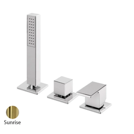 Смеситель Cezares PORTA PORTA-BVDM3-SR на борт ванны золото