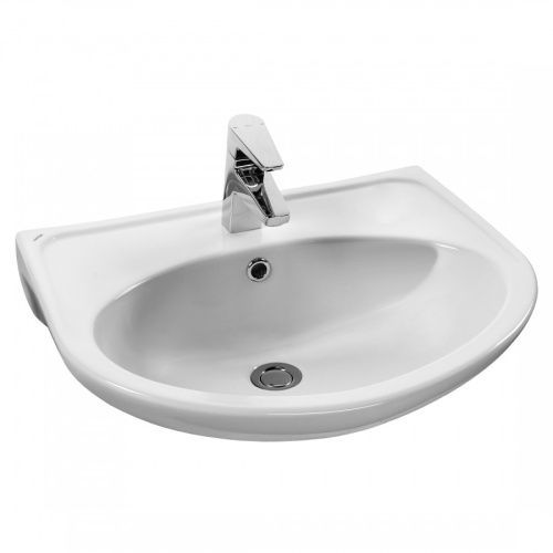 Раковина из сантехнического фарфора Santek Бореаль 1WH110484 48х59 подвесная цвет белый
