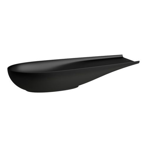Раковина керамическая Laufen Alessi One 8.1897.4.716.112.1 100 см накладная цвет черный без отверстий под смеситель