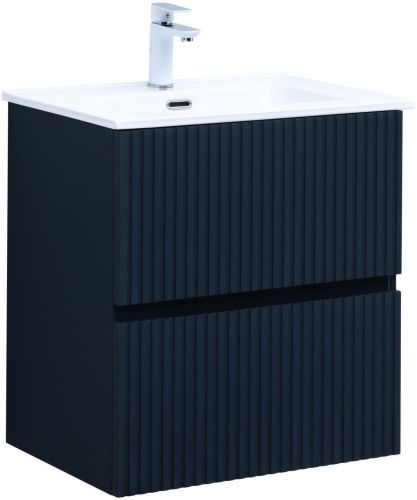 Тумба под раковину Aquanet Джейн 00313300 59х44х64 напольная/подвесная цвет синий