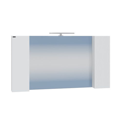 Зеркало-шкаф СанТа Вега 700452 120х14х65 подвесной цвет белый