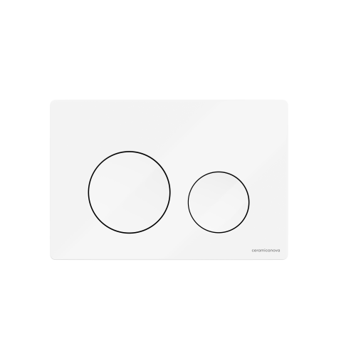 Клавиша смыва механическая Ceramica Nova Balance/Circle CN12-001W цвет белый глянцевый