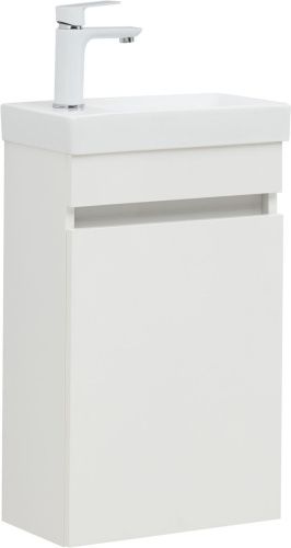 Тумба под раковину Aquanet Вега 00329129 38х21х60 подвесная цвет белый