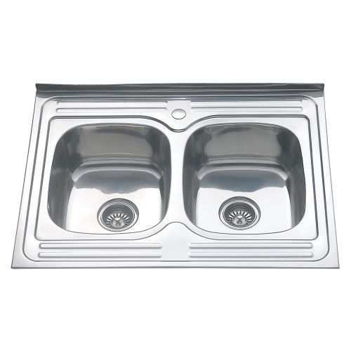 Кухонная мойка Melana 256*7 (*7) 80х60 цвет хром поверхность глянцевая