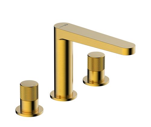 Смеситель для раковины Wasserkraft Schunter 8200 8235 встраиваемый в стену золото