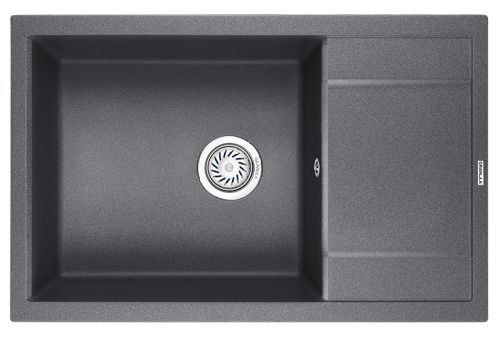 Кухонная мойка Granula 7805, ГРАФИТ 78х50 цвет графит поверхность матовая