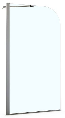 Душевая шторка на ванну Azario Merrit AZ-NF6310 800 80х140 стекло прозрачное профиль серебро ориентация универсальная