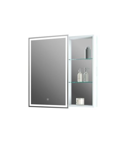 Зеркало-шкаф Континент Aperio МВК006 80х15х80 подвесной цвет белый