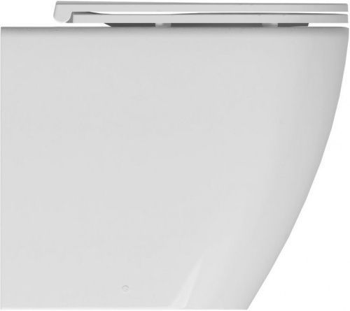 Унитаз приставной Allen Brau Reality 4.32004.20 белый с сиденьем микролифт безободковый каскадный смыв