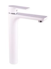 Смеситель RavSlezak VLTAVA VT430.5CB на раковину белый глянцевый