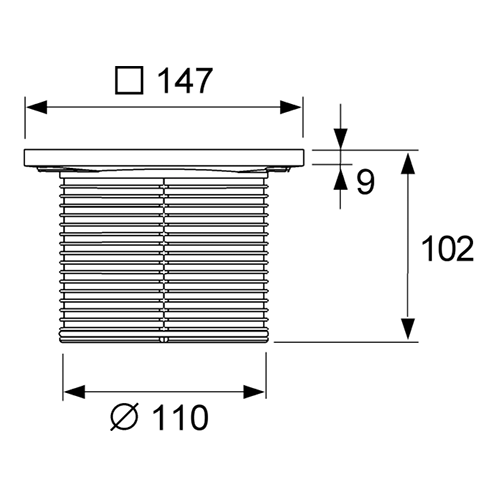 Декоративная решетка Tece TECEdrainpoint S 3660003 цвет хром - фото 2