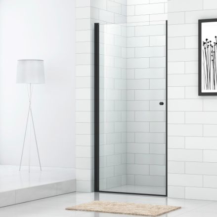 Душевая дверь Cezares ECO ECO-O-B-1-80-C-NERO 80х190 стекло прозрачное профиль черный