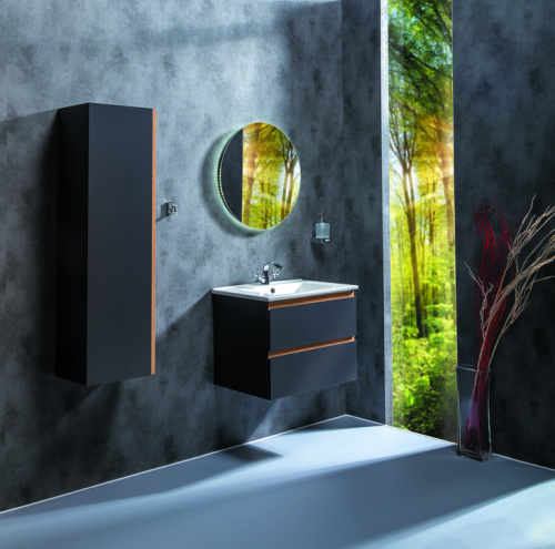 Шкаф-пенал Armadi Art Capolda 849-120-A 35х28х120 подвесной цвет графит