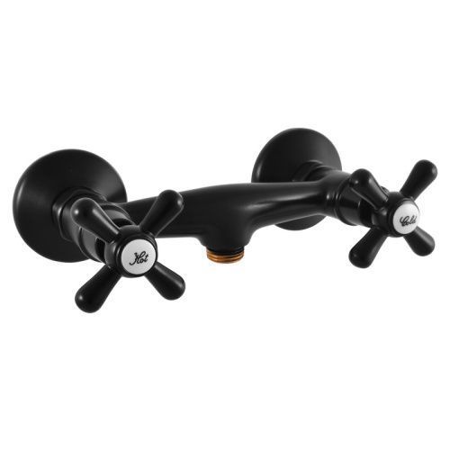 Смеситель для душа MORAVA RETRO MK180.5CMAT настенный черный матовый