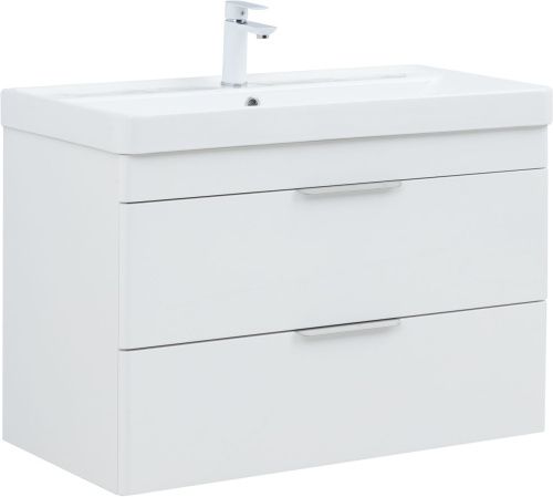 Тумба под раковину Aquanet Ирис new 00336311 89х46х57 подвесная цвет белый