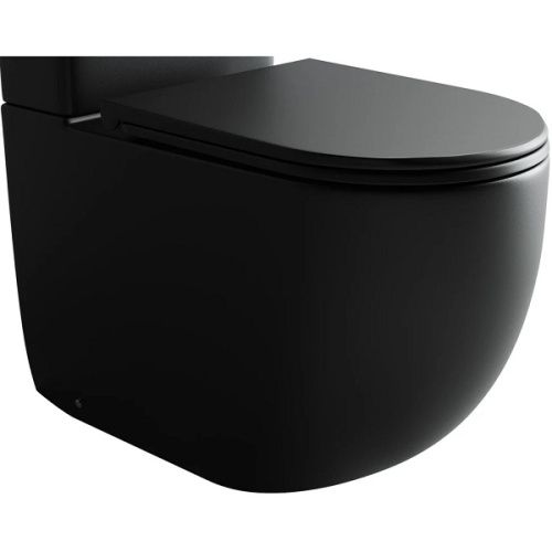 Чаша унитаза напольная Ceramica Nova METROPOL CN4001T-BMB цвет черный матовый без бачка с сиденьем микролифт безободковая смыв торнадо