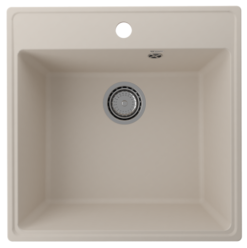Кухонная мойка Ulgran Quartz Forte 505-02 51х51 цвет бежевый
