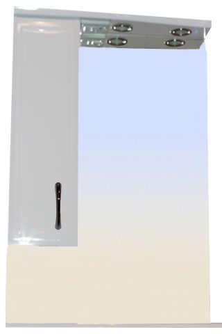 Зеркало-шкаф Loranto Коралл CS00025617 60х16х82 подвесной цвет белый