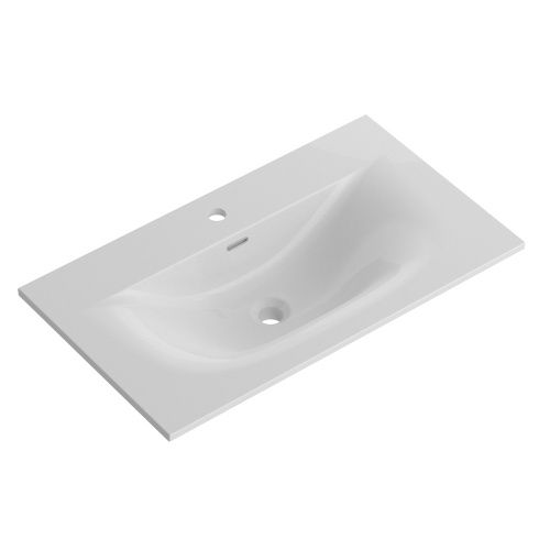 Раковина керамическая BelBagno Uno BB-8099-90 90х50 накладная цвет белый 1 отверстие под смеситель