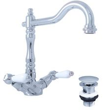 Смеситель RavSlezak MORAVA RETRO MK521.5/8 на раковину хром