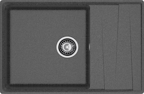 Кухонная мойка Granfest Level LV-760L графит 76х50 цвет графит поверхность матовая