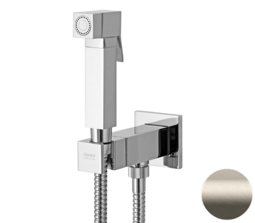 Гигиенический душ со смесителем Remer Q64XV сталь
