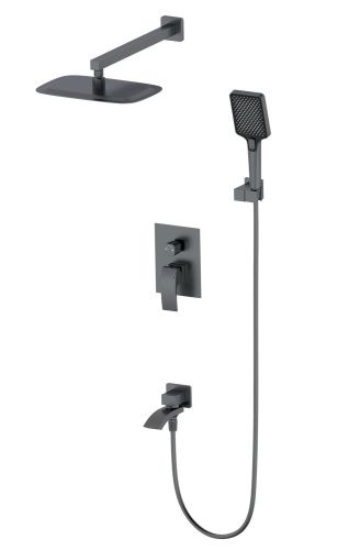 Душевая система Wonzon & Woghand Fit WW-88939009A-BGM встраиваемая в стену цвет графит