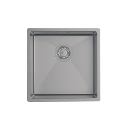 Кухонная мойка IDDIS Edifice EDI44G0i77 44х44 цвет графит поверхность матовая