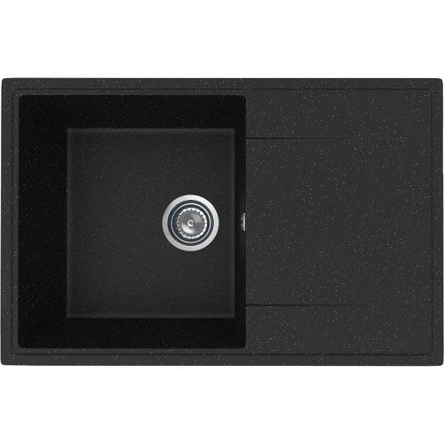 Кухонная мойка Ulgran Practik PR-M 735-004 74х48 цвет черный