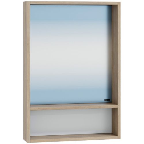 Зеркало в ванную СанТа Прима 700345 50х68 цвет дуб светлый