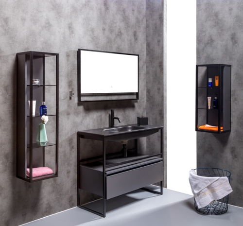 Тумба Armadi Art Loft 894-100-A 98х48х29 подвесная цвет черный