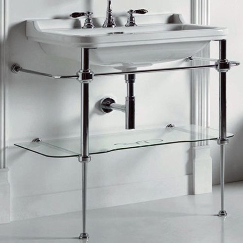 Консоль под раковину Kerasan Waldorf 9197K1cr 80х42х82 напольная цвет хром