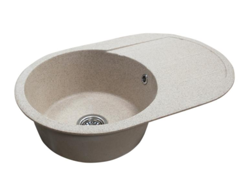 Кухонная мойка Aquaton Амира 1A712932AI220 78х50 цвет песочный поверхность матовая