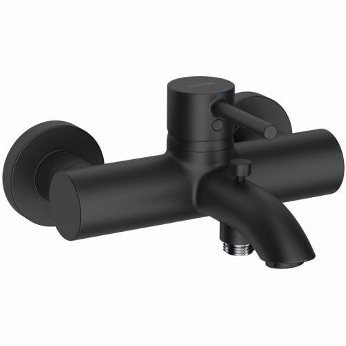 Смеситель Kludi BOZZ 386913976 настенный черный матовый