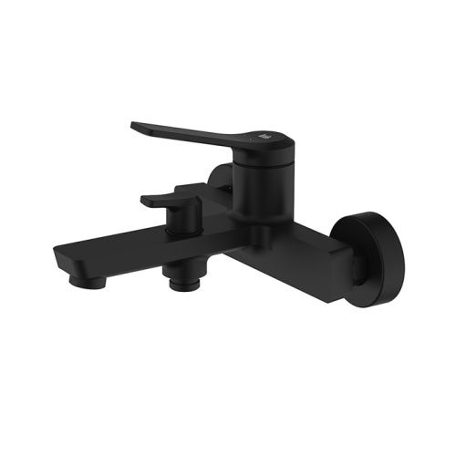 Смеситель для ванны и душа IDDIS Parker PARBL02i02WA настенный черный матовый