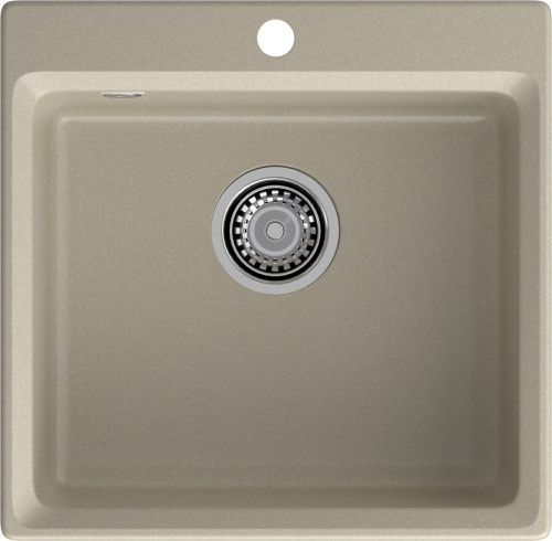 Кухонная мойка Granfest Level LV-510 топаз 51х50 цвет серый поверхность матовая