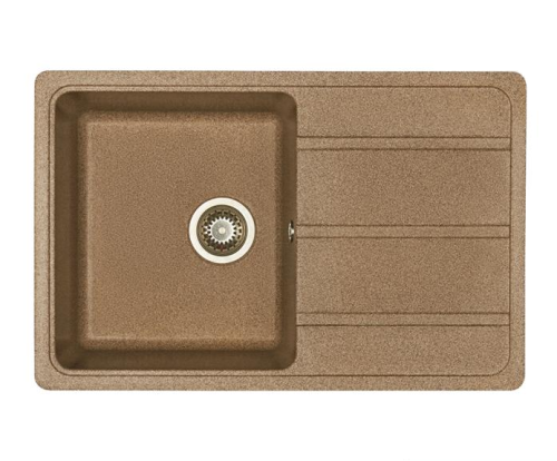 Кухонная мойка Aquaton Аманда 1A712832AD270 78х51 цвет коричневый поверхность матовая