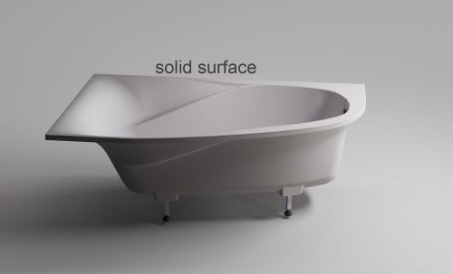 Ванна из искусственного камня Astra-Form Селена 01010080 170х100 угловая асимметричная с ножками